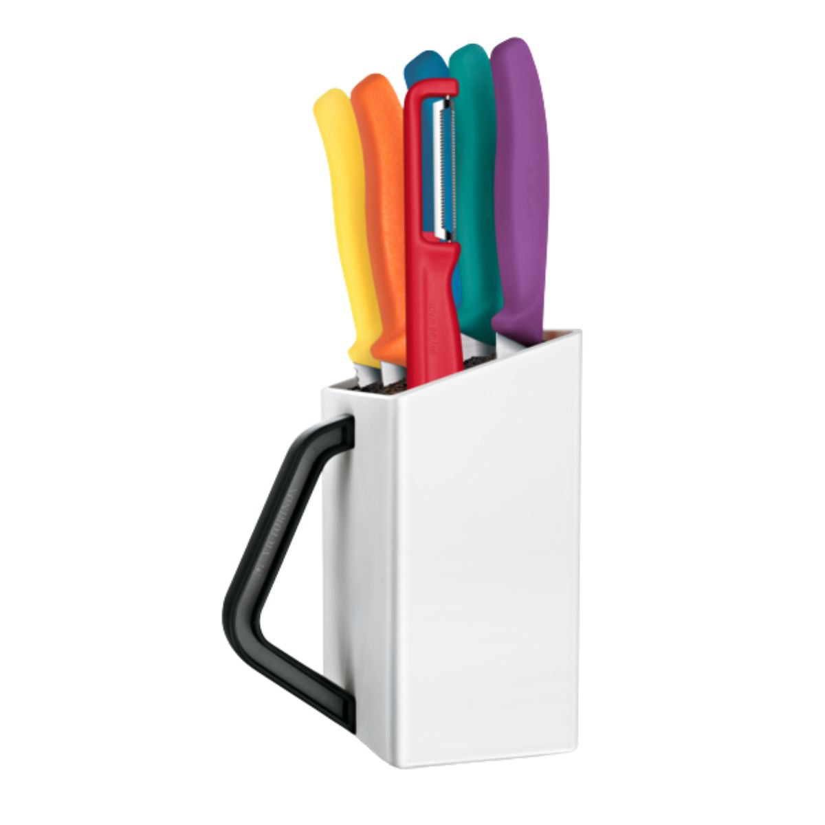 Victorinox Knife Block Nylon Inlay White 5 pcs Set Swiss Classic 6.7126.6C1