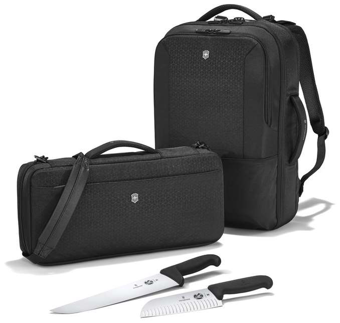 Victorinox Chef Knives 17 pcs Set And Knife Bag 12 Slots And Chef's Backpack 5.4953
