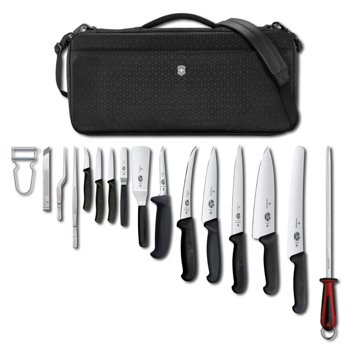 Victorinox Chef's Knife 16 pcs Set And Knife Bag Folder Compact 5.4963.1