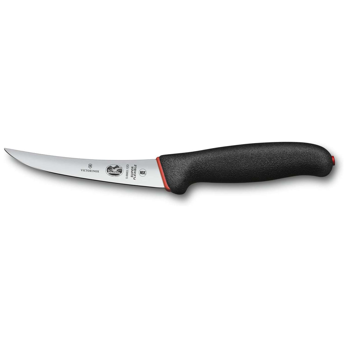 Victorinox Boning Knife Curved, Narrow, Flexible Blade 12 cm Dual Grip Handle 5.6663.12D