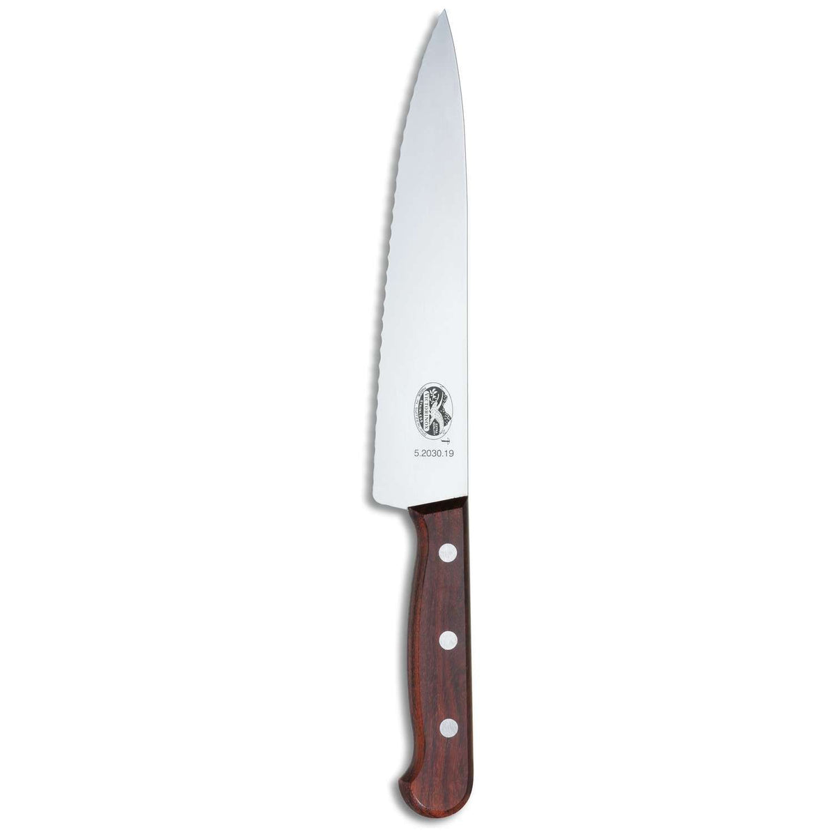 Victorinox Serrated Chef's Knife 22 cm Wooden Handle 5.2030.22