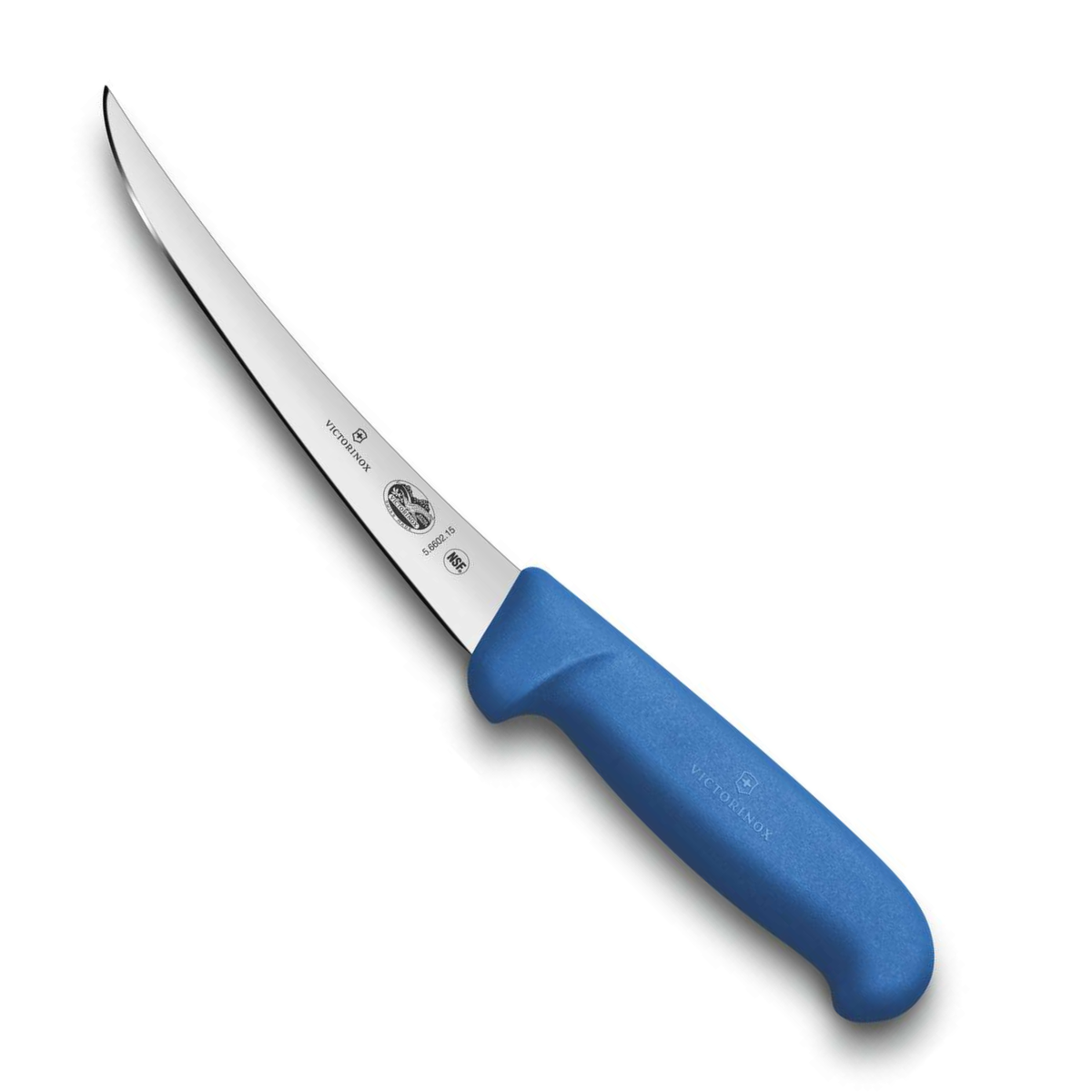 Victorinox Μαχαίρι ξεκοκαλίσματος 15 εκατ. με καμπύλη στενή λάμα μπλε λαβή Fibrox 5.6602.15