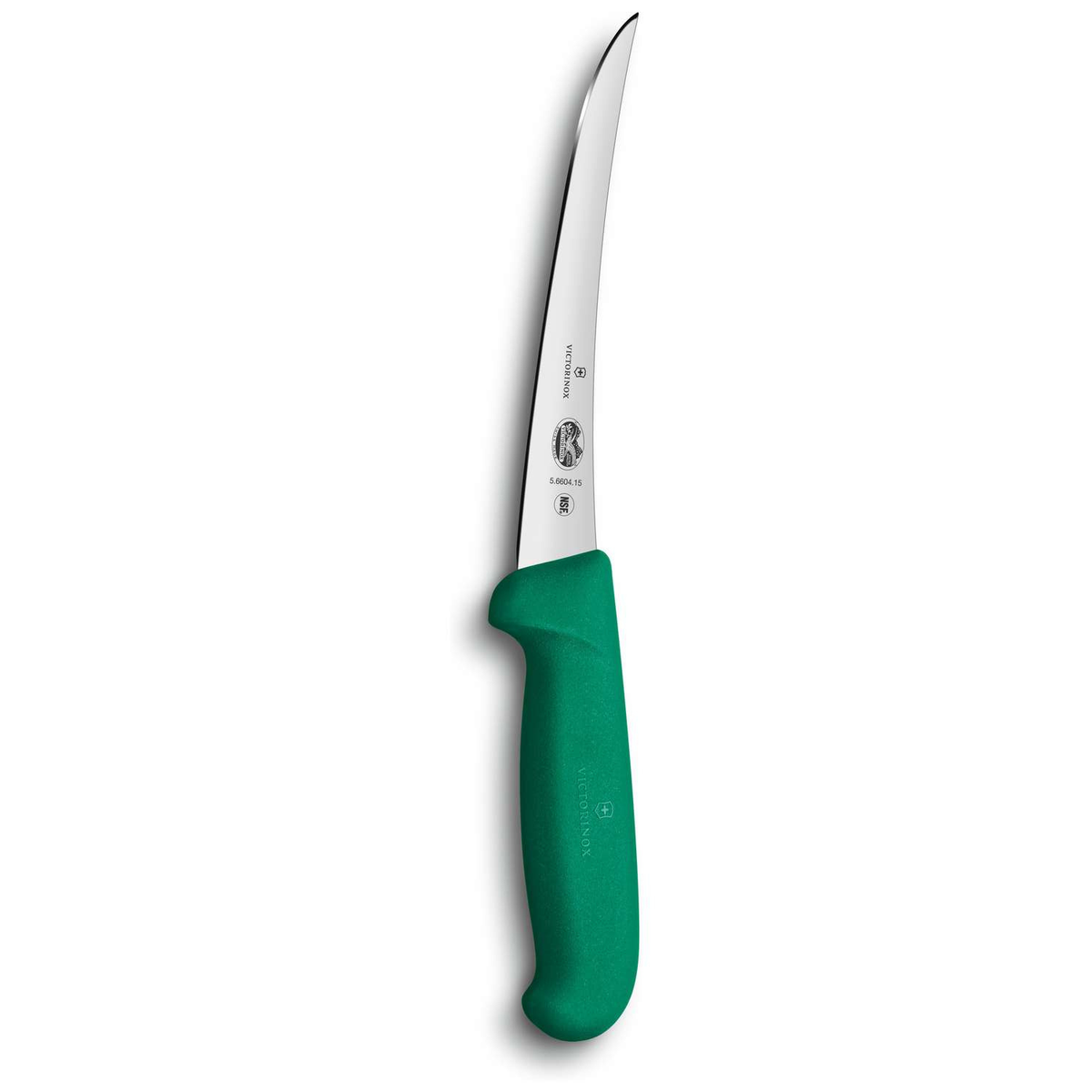 Victorinox Μαχαίρι ξεκοκαλίσματος 15 εκατ. με καμπύλη στενή λάμα πράσινη λαβή Fibrox 5.6604.15