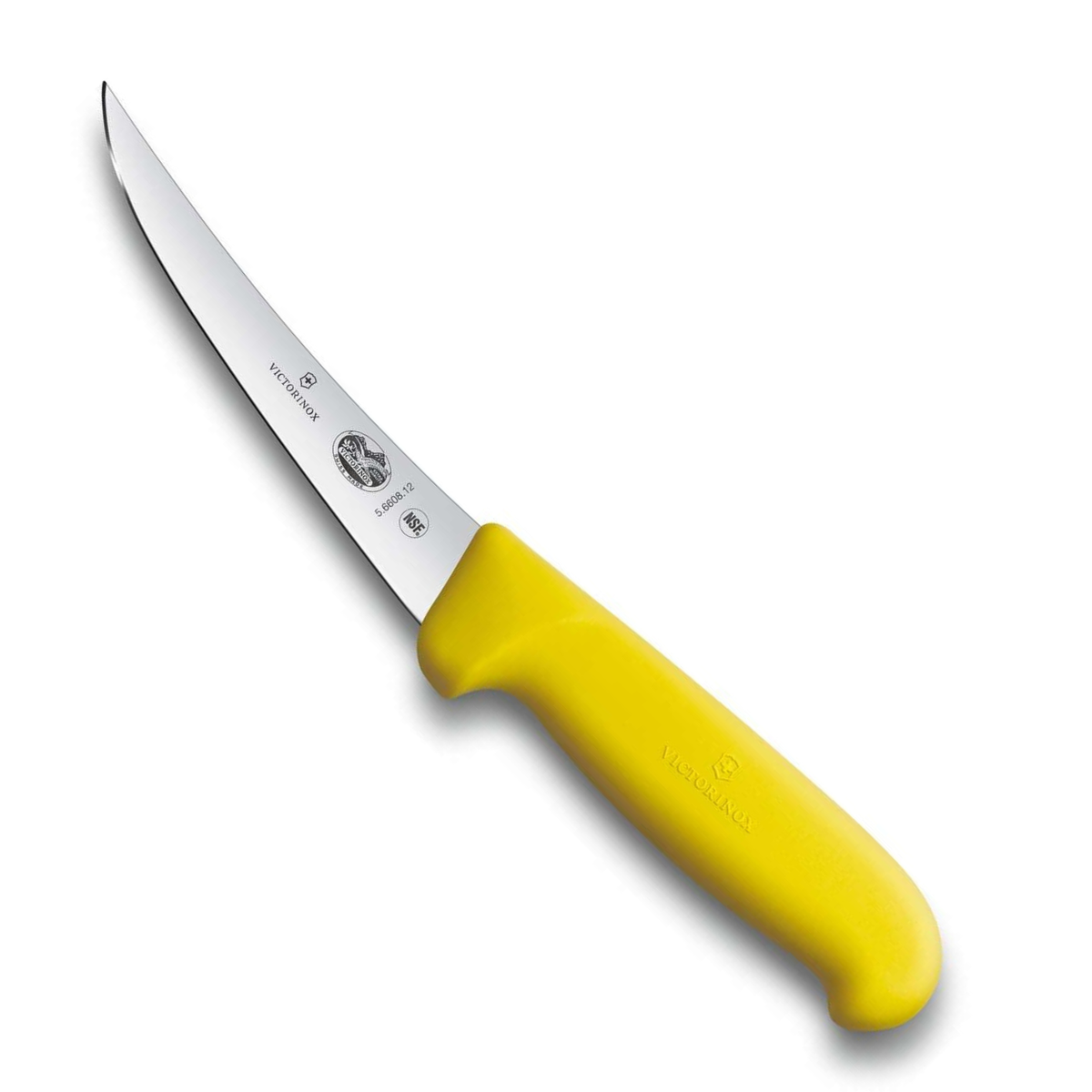 Victorinox Μαχαίρι ξεκοκαλίσματος με καμπύλη στενή λάμα 12 εκατ. κίτρινη λαβή Fibrox 5.6608.12