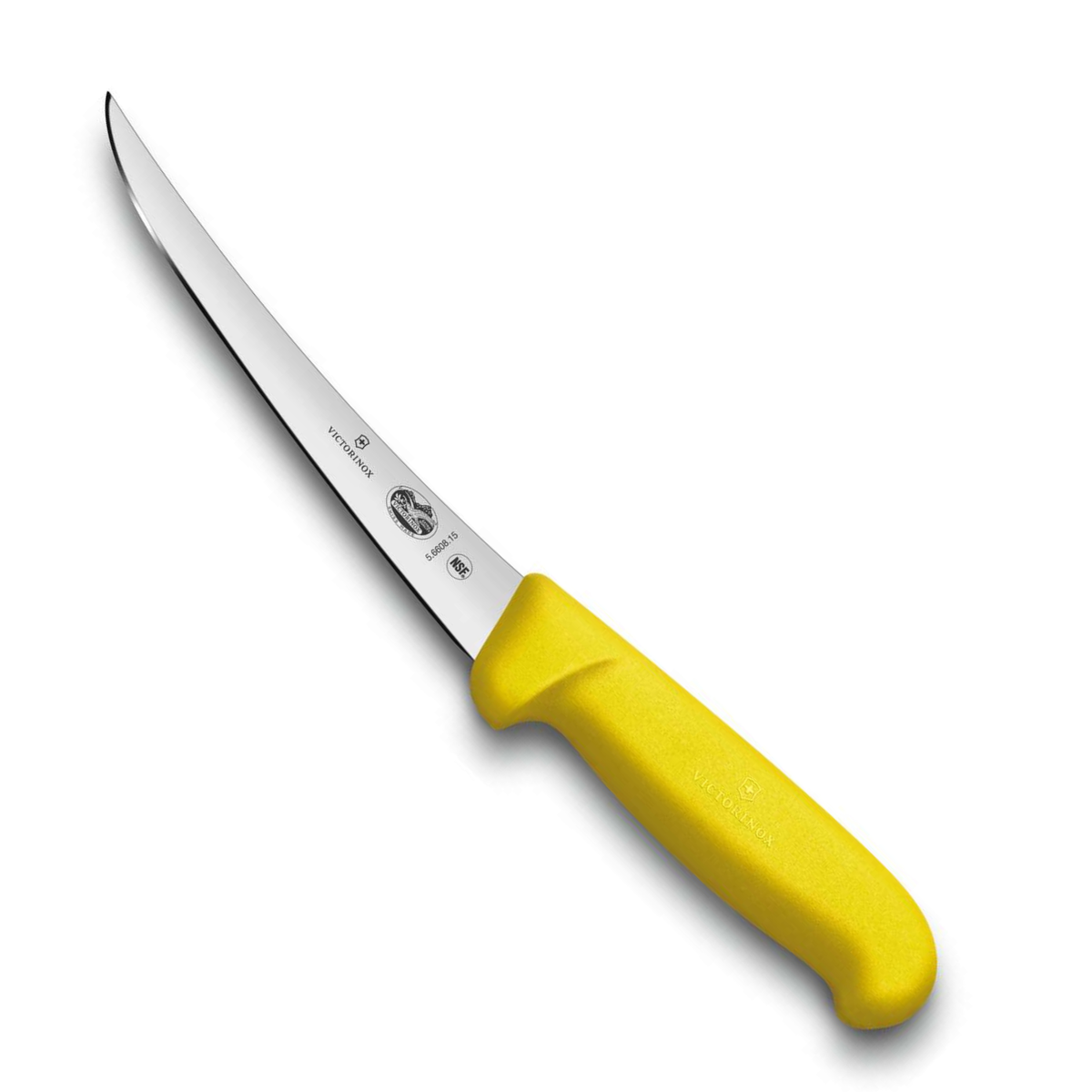 Victorinox Μαχαίρι ξεκοκαλίσματος 15 εκατ. με καμπύλη στενή λάμα κίτρινη λαβή Fibrox 5.6608.15
