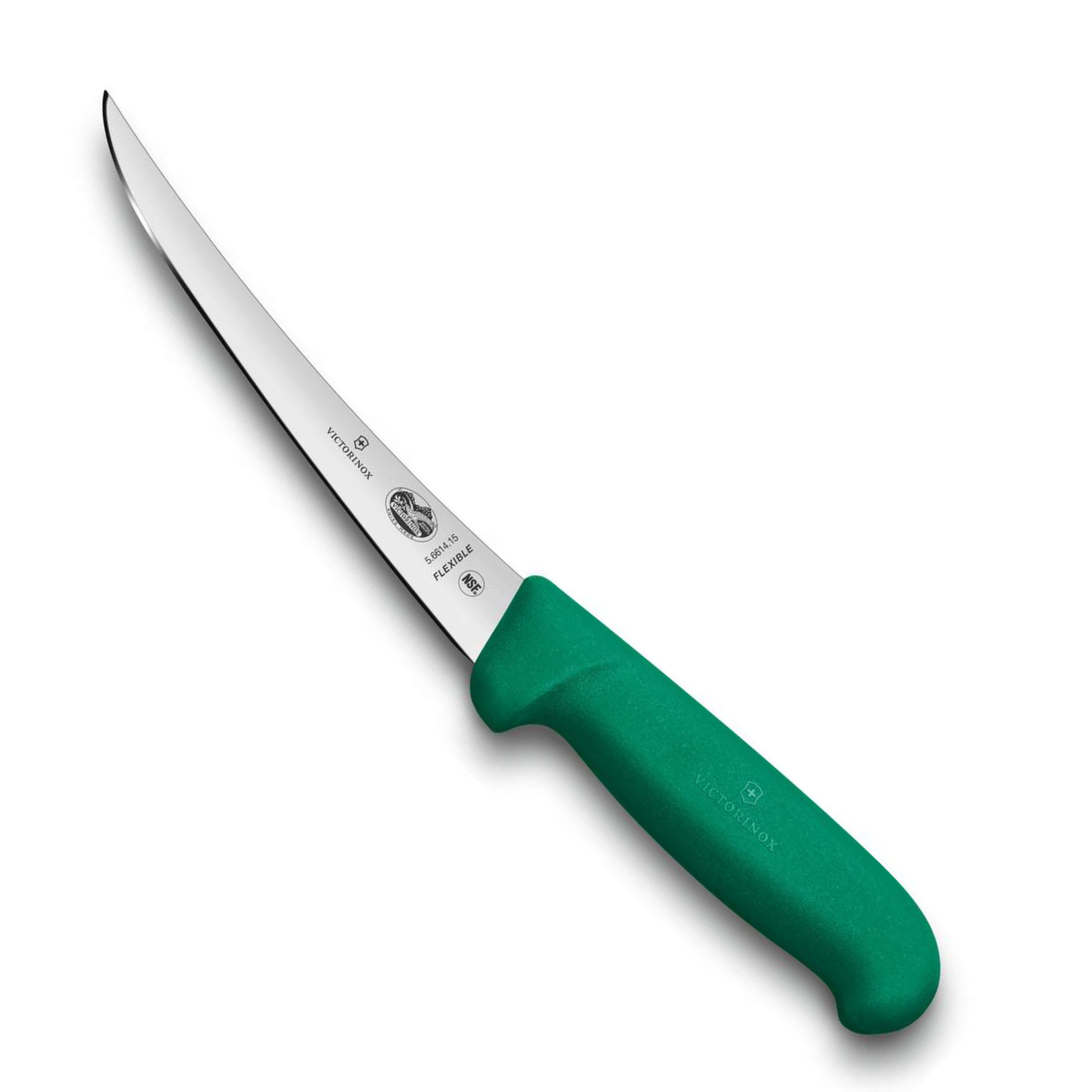 Victorinox Μαχαίρι ξεκοκαλίσματος με καμπύλη στενή και εύκαμπτη λάμα 15 εκατ. πράσινη λαβή Fibrox 5.6614.15
