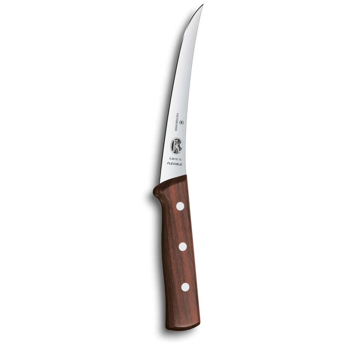 Victorinox Curved Boning Knife Narrow Flexible Blade 12 cm Wooden Handle 5.6616.12