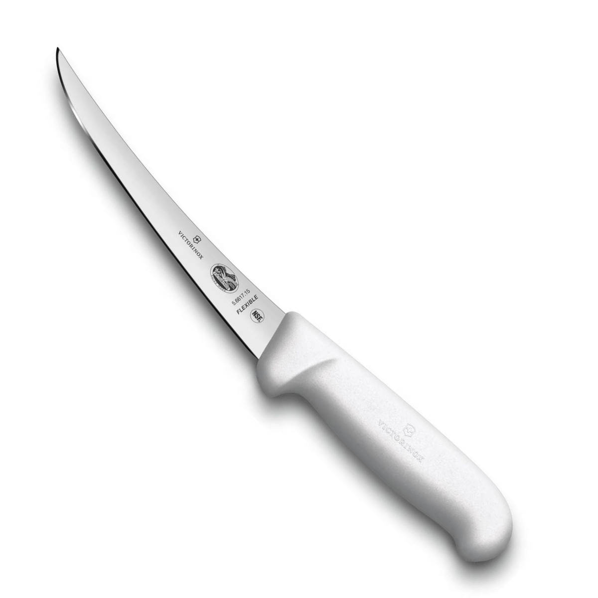 Victorinox Μαχαίρι ξεκοκαλίσματος με καμπύλη στενή και εύκαμπτη λάμα 15 εκατ. λευκή λαβή Fibrox 5.6617.15