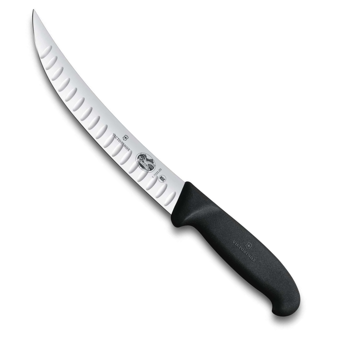 Victorinox Μαχαίρι σφαγής με καμπύλη στενή λάμα και αυλακώσεις 20 εκατ. λαβή Fibrox 5.7223.20