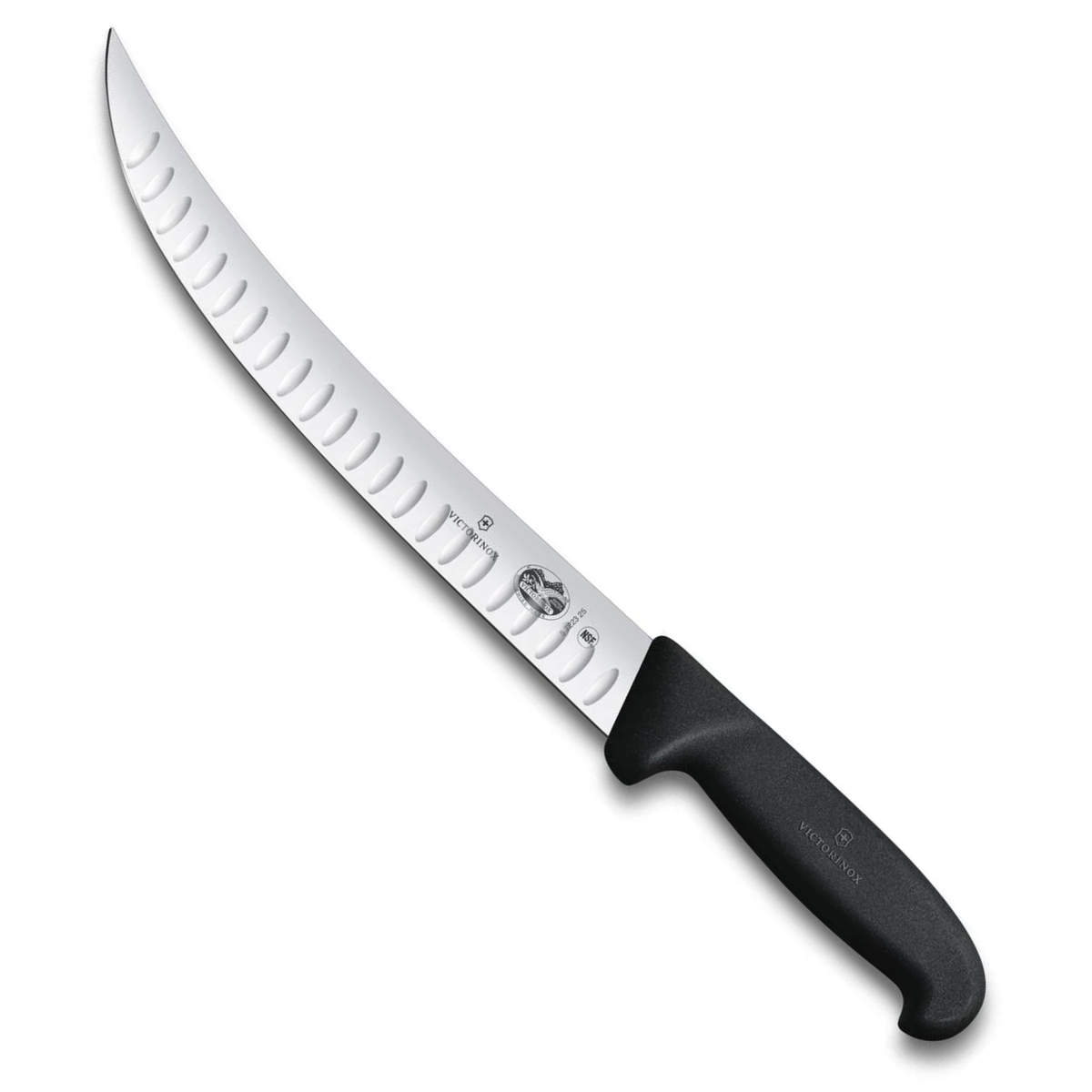 Victorinox Μαχαίρι σφαγής με καμπύλη στενή λάμα και αυλακώσεις 25 εκατ. λαβή Fibrox 5.7223.25