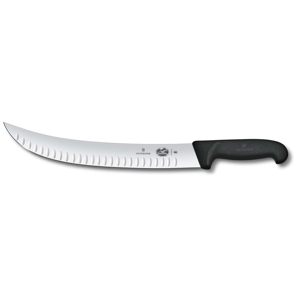 Victorinox Hollow Edge Butcher Knife Curved Blade 31 cm Fibrox Handle 5.7323.31
