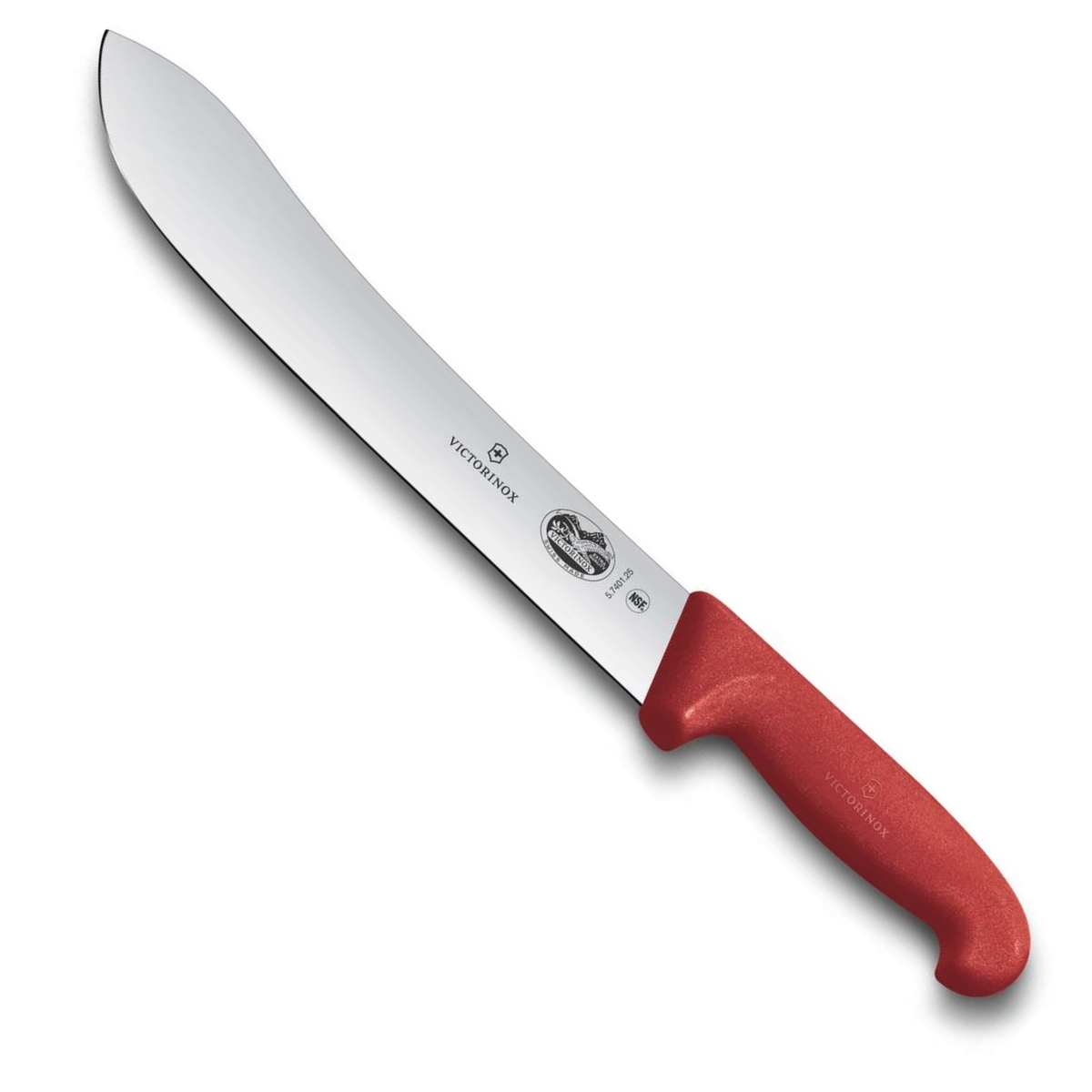 Victorinox Μαχαίρι κρέατος κυρτή φαρδιά μύτη 25 εκατ. κόκκινη λαβή Fibrox 5.7401.25