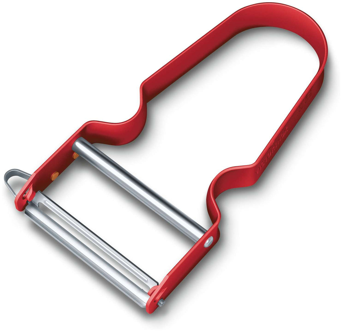 Victorinox Stainless Steel Peeler Horseshoe Red With Metallic Handle 6.0900.1