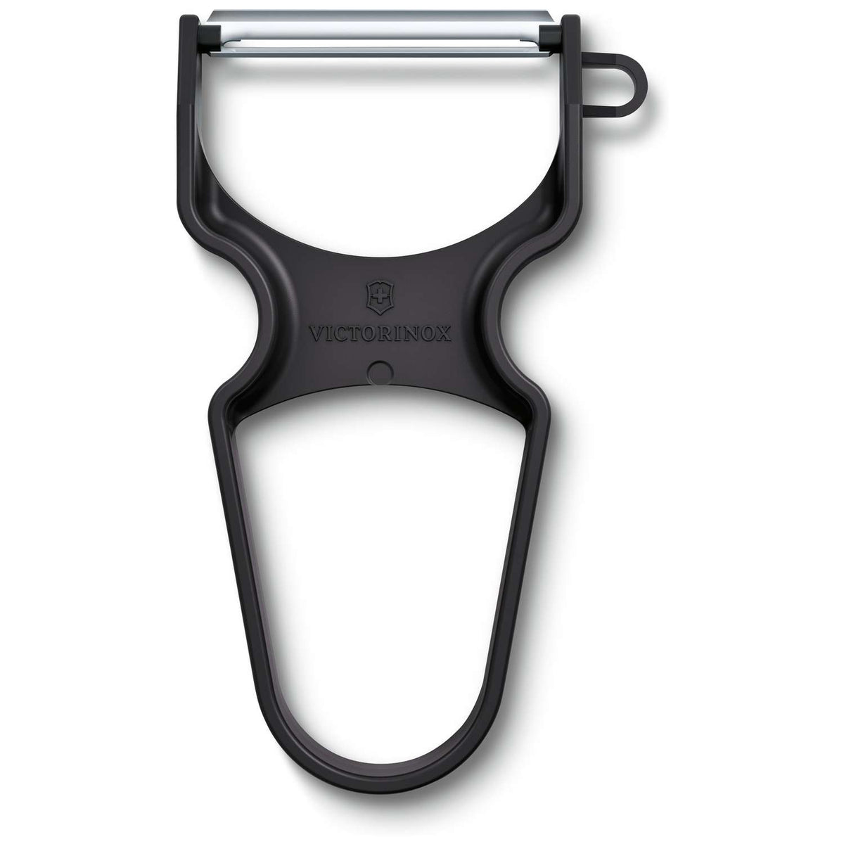 Victorinox Stainless Steel Peeler Horseshoe Black With Plastic Handle 6.0930.3