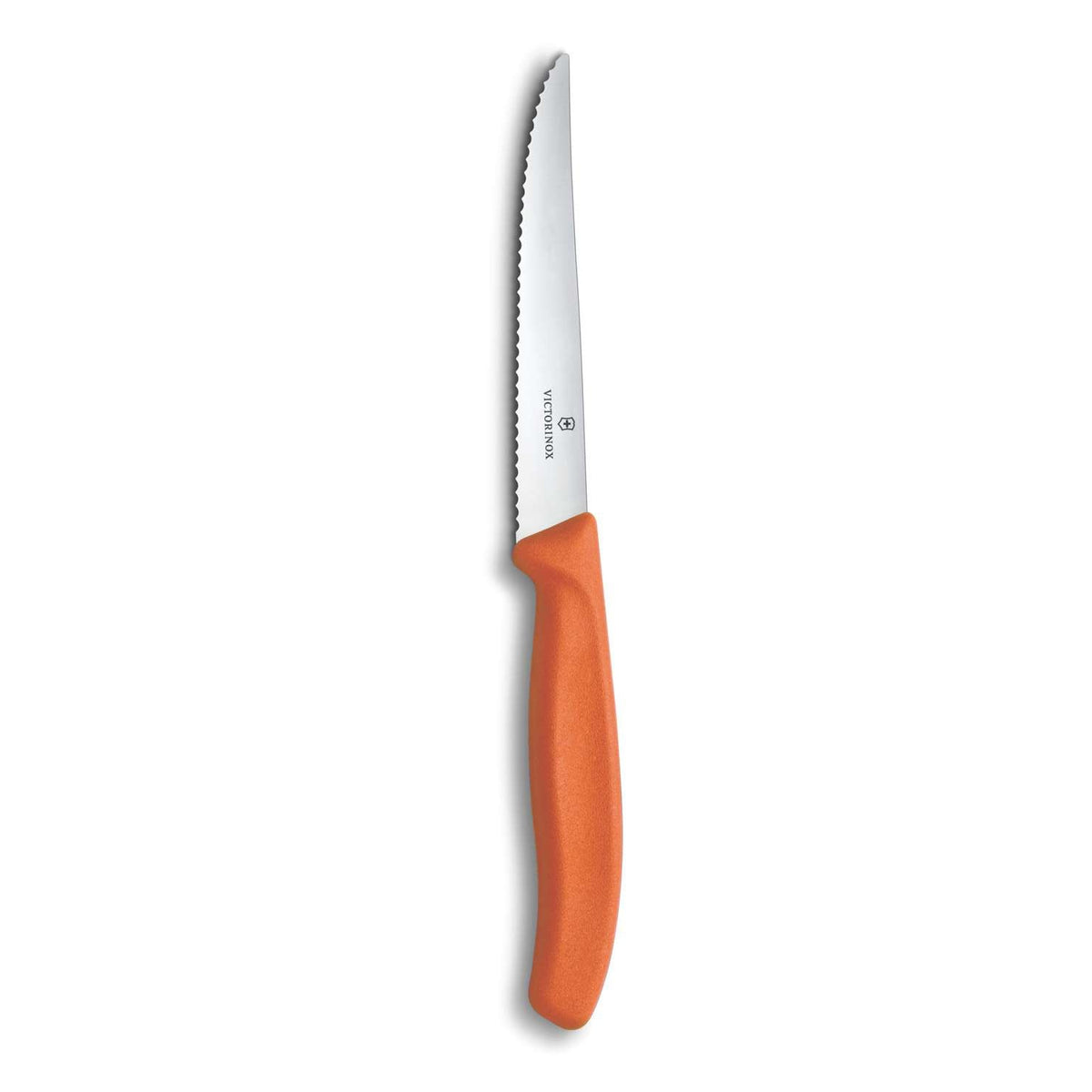 Victorinox Serrated Steak Knife 11 cm Orange Handle Swiss Classic 6.7239.C1