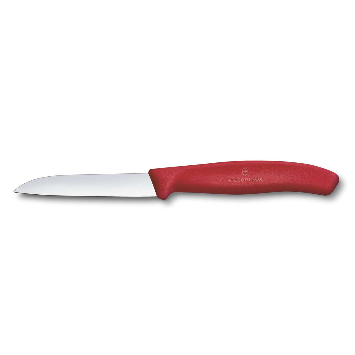 Victorinox Paring Knife 8 cm Straight Edge Red Handle Swiss Classic 6.7401.C1