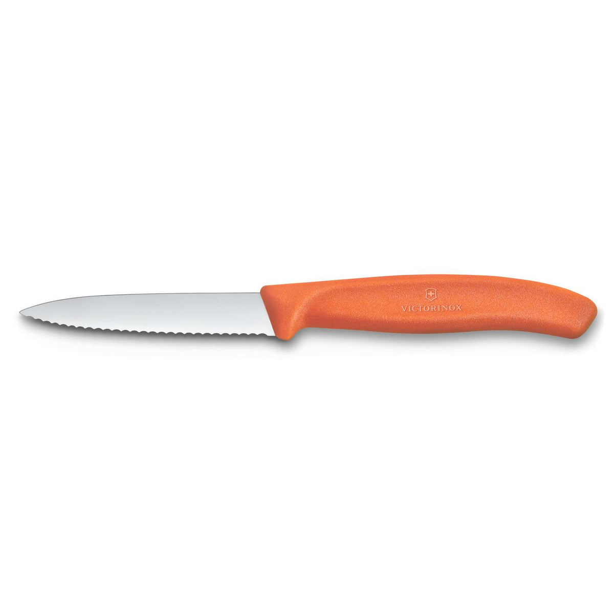 Victorinox Serrated Paring Knife 8 cm Orange Handle Swiss Classic 6.7639.C1