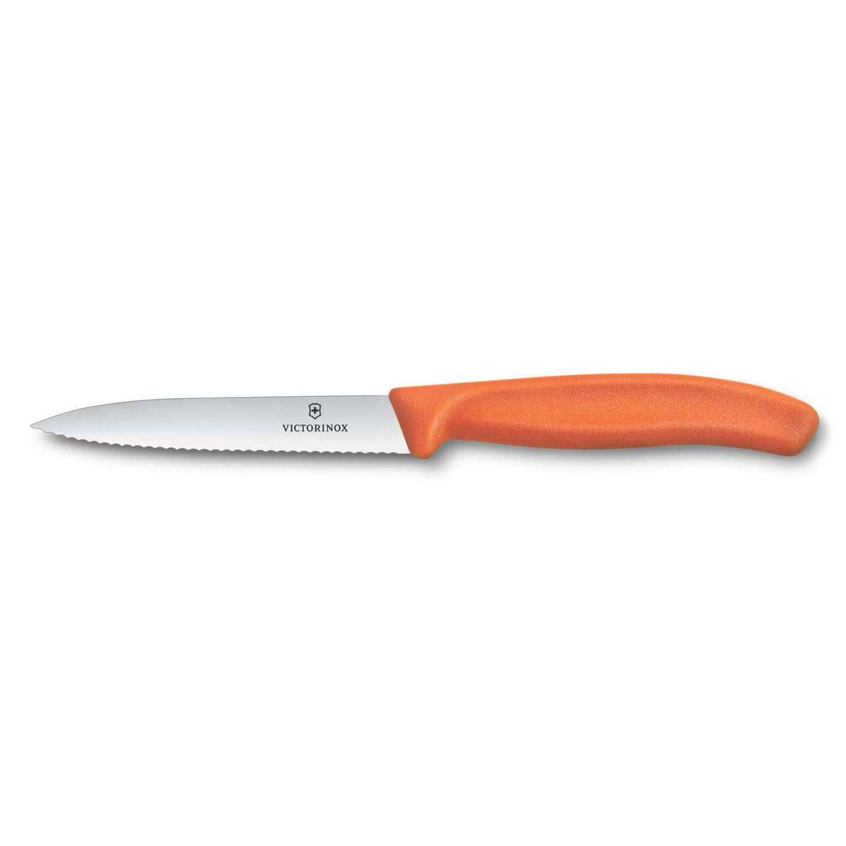 Victorinox Serrated Paring Knife 10 cm Orange Handle Swiss Classic 6.7739.C1
