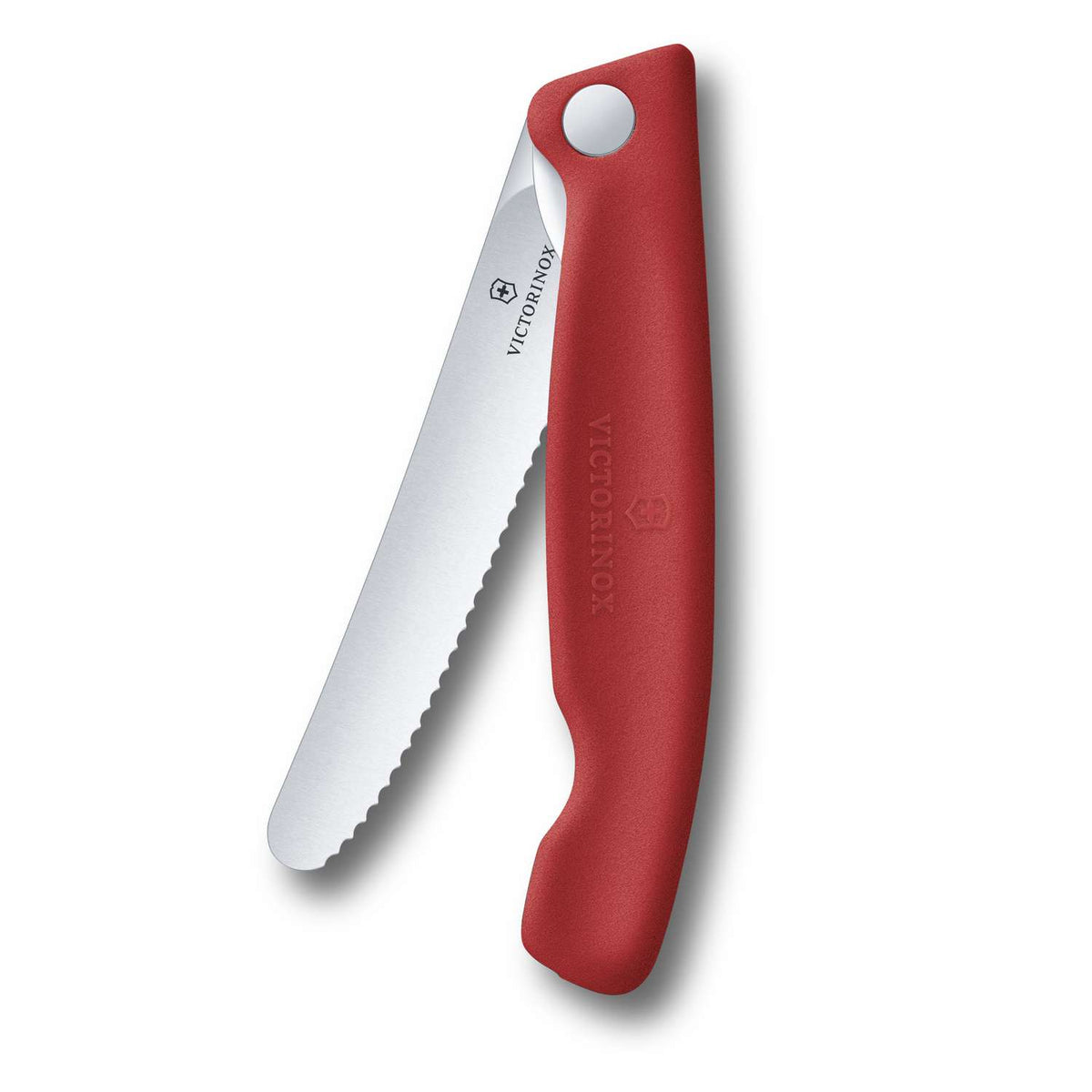 Victorinox Serrated Foldable Kitchen Knife 11 cm Red Handle Swiss Classic 6.7831.FC1