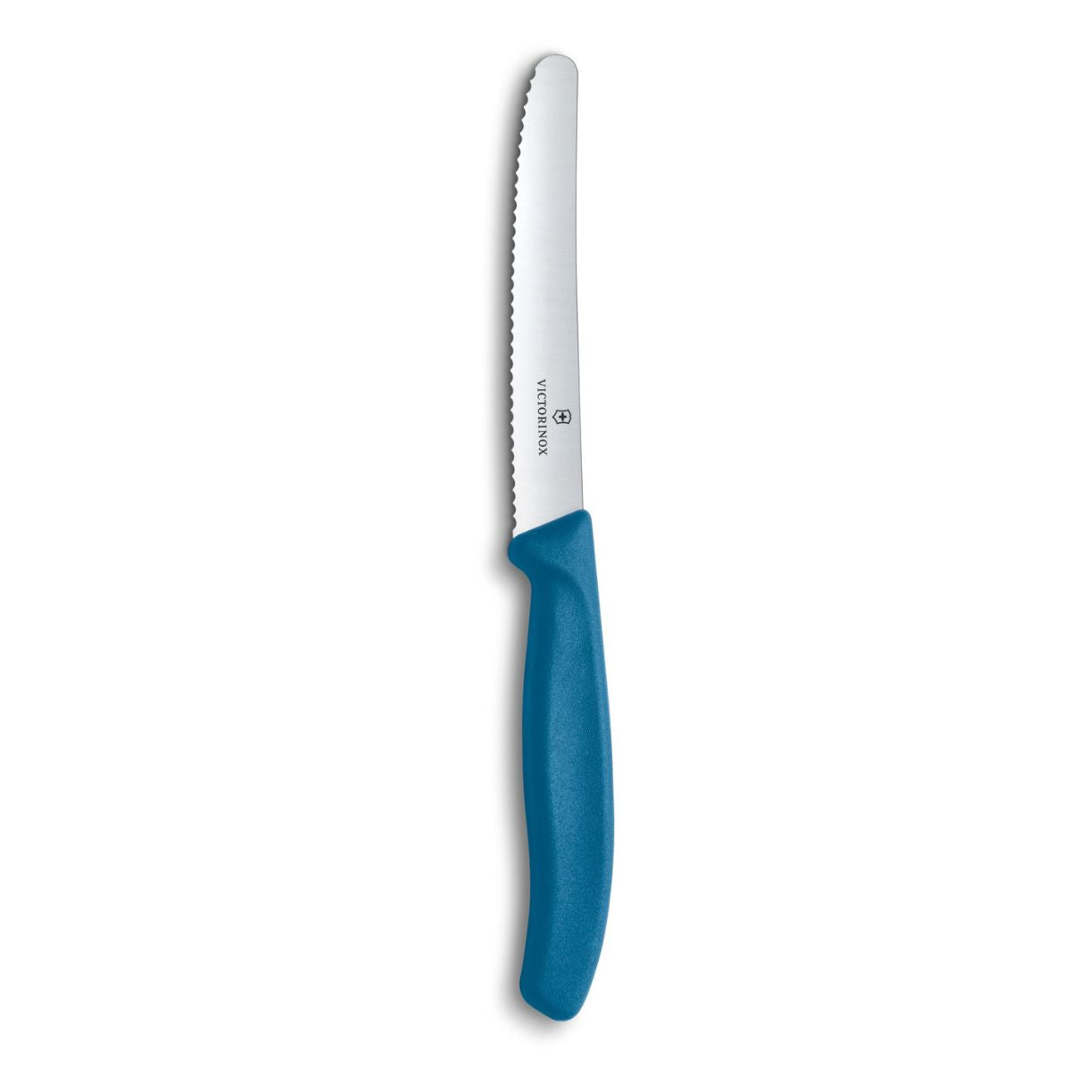 Victorinox Serrated Utility Knife 11 cm Blue Handle Swiss Classic