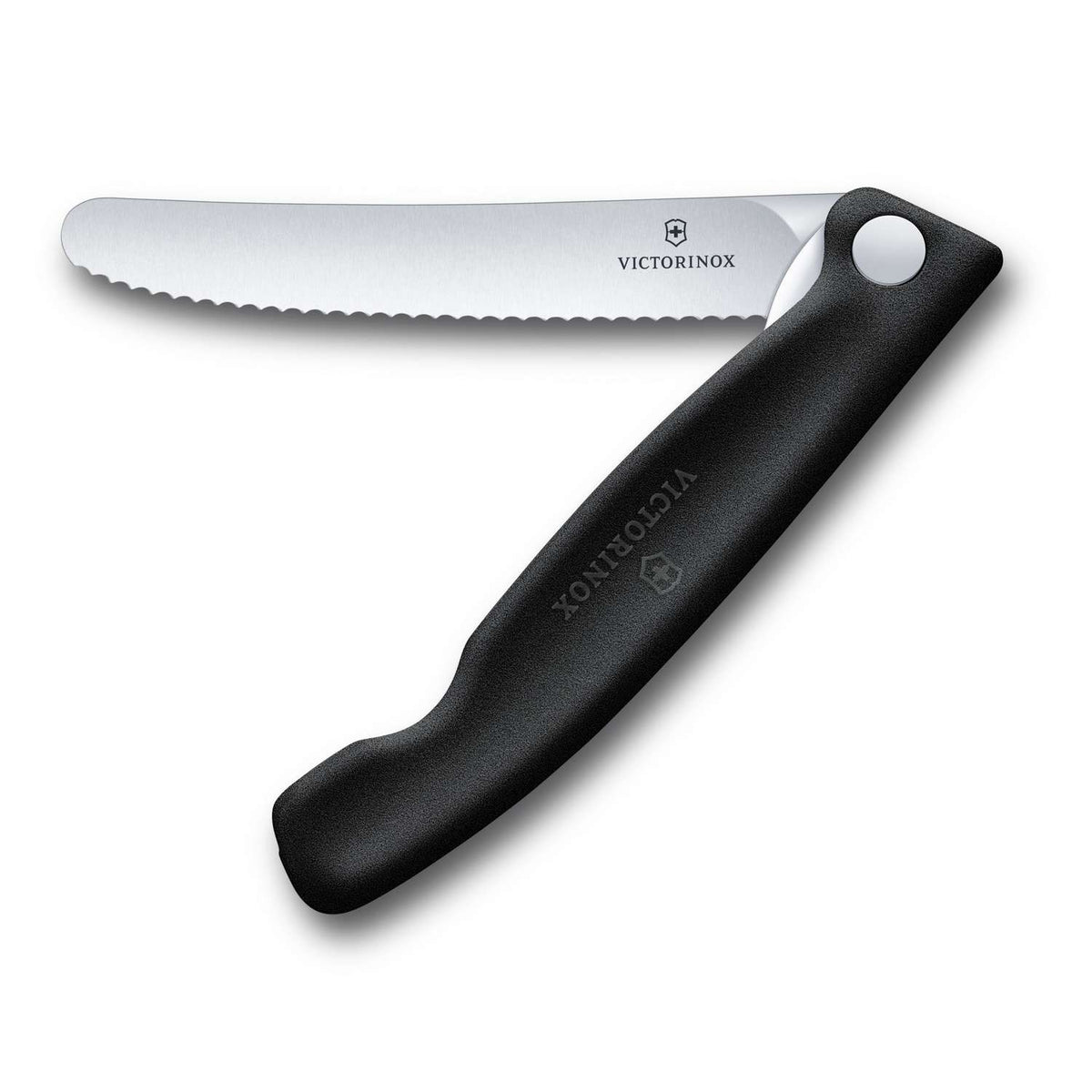 Victorinox Serrated Foldable Kitchen Knife 11 cm Black Handle Swiss Classic 6.7833.F