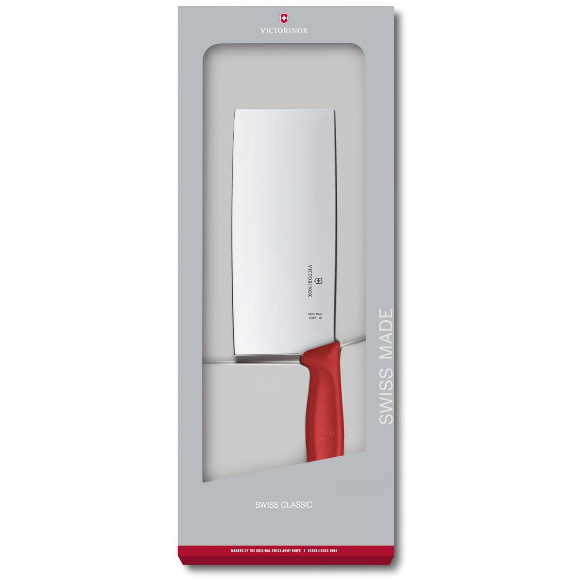 Victorinox Chinese Knife 18 cm Red Handle Gift Box Swiss Classic 6.8561.18G