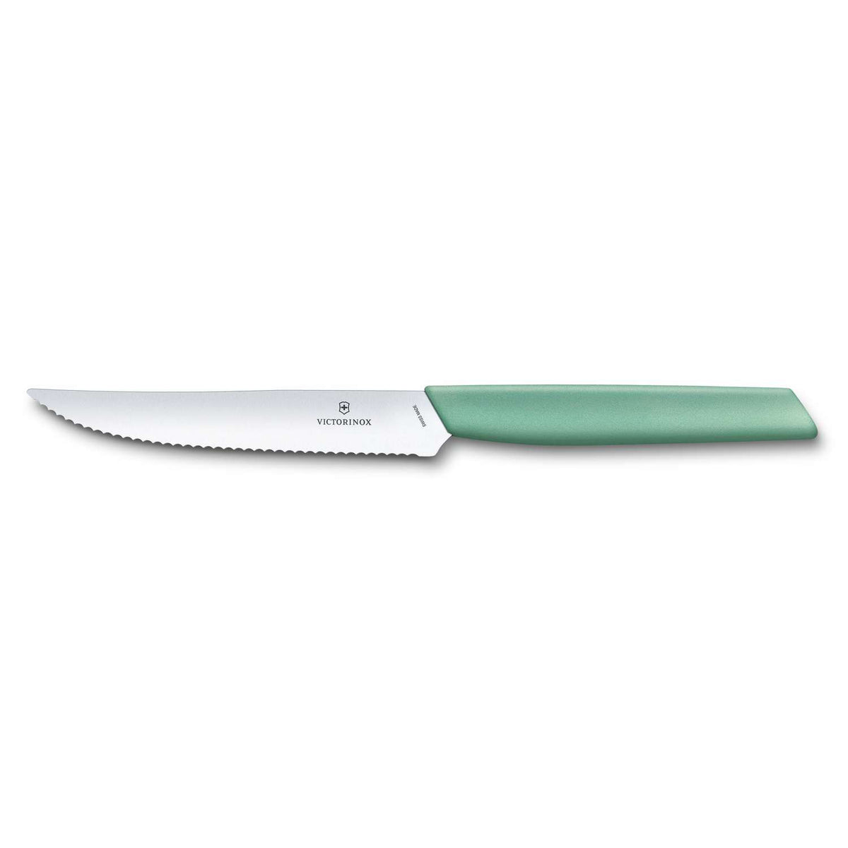Victorinox Serrated Steak Knife 12 cm Green Pastel Swiss Modern