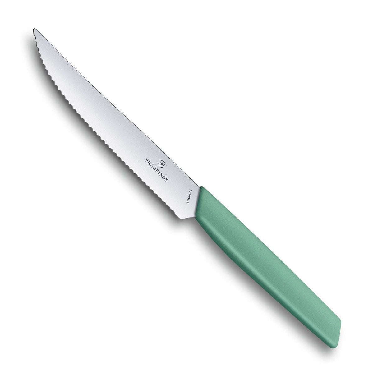 Victorinox Serrated Steak Knife 12 cm Green Pastel Swiss Modern