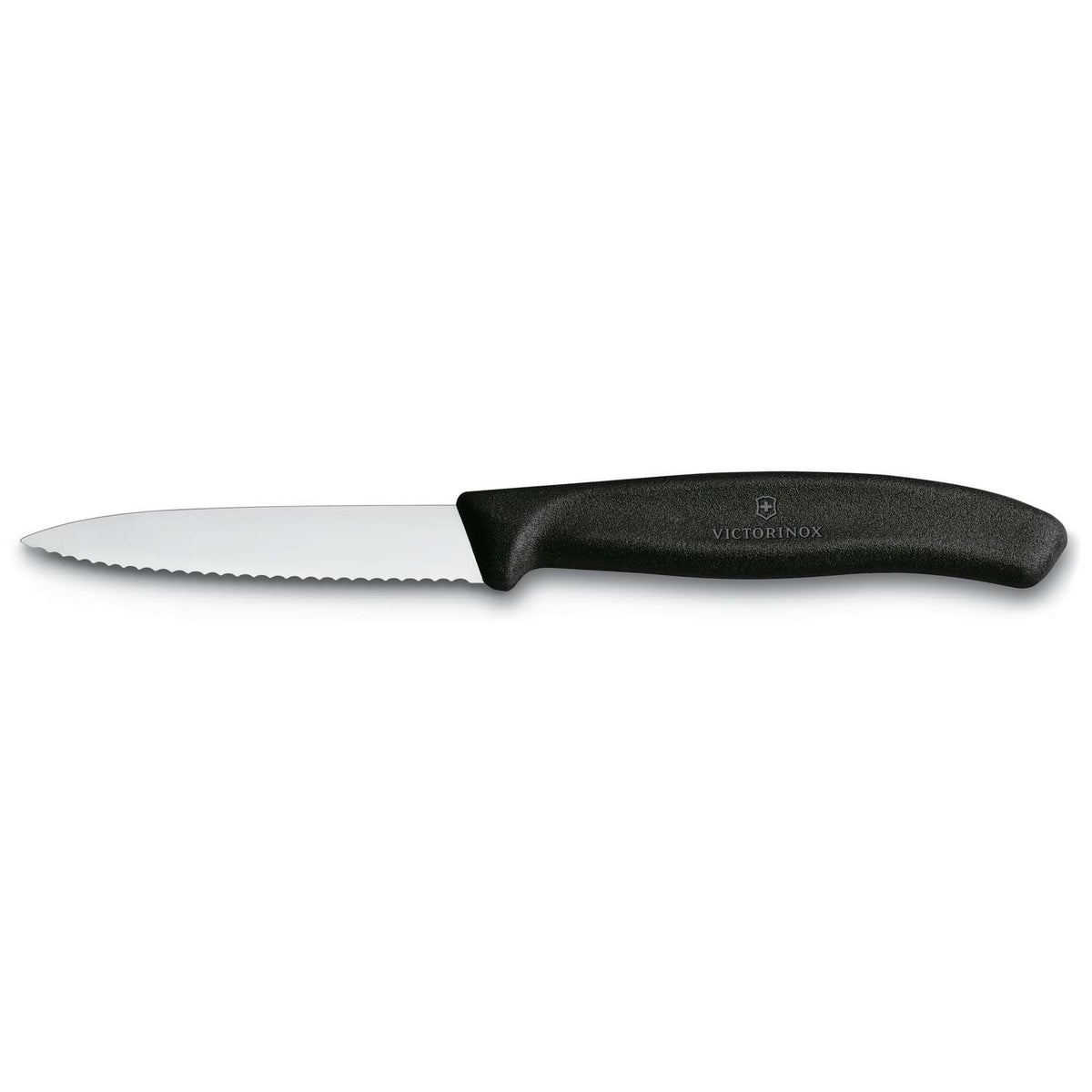 Victorinox Serrated Paring Knife 8 cm Black Handle Swiss Classic 6.7633