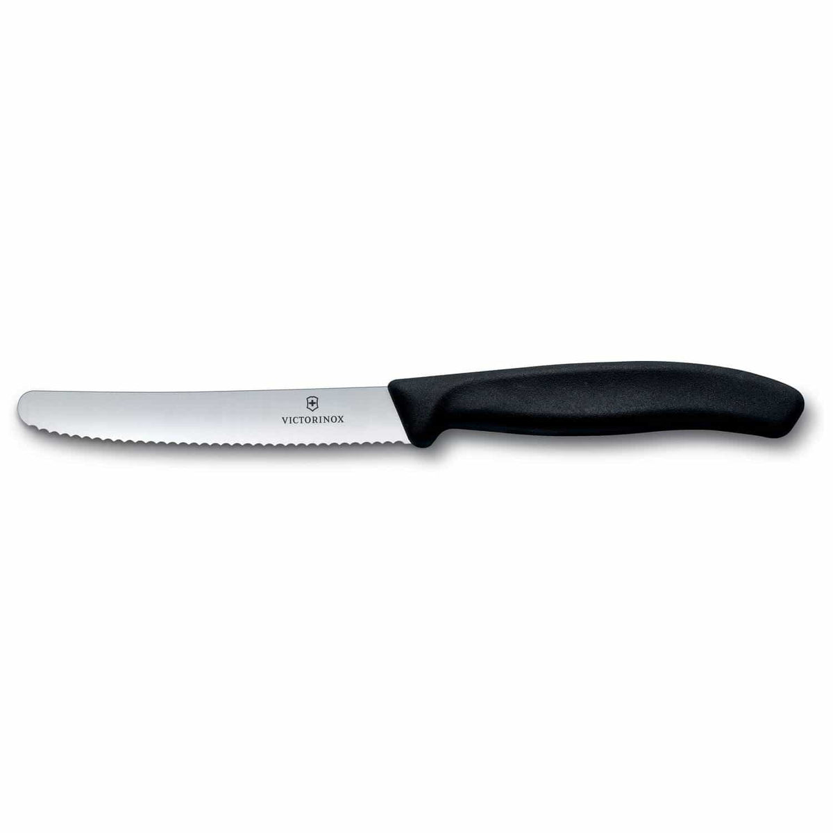 Victorinox Serrated Utility Knife 11 cm Black Handle Swiss Classic 6.7833