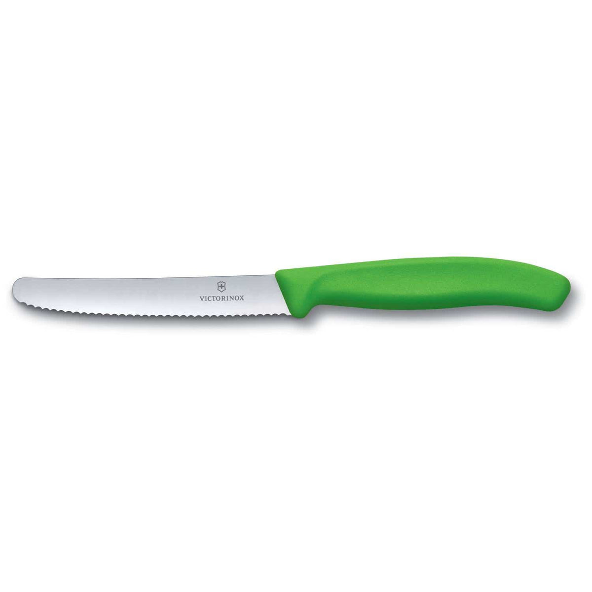 Victorinox Serrated Utility Knife 11 cm Green Handle Swiss Classic