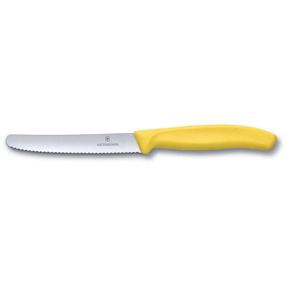 Victorinox Serrated Utility Knife 10 cm Yellow Handle Swiss Classic