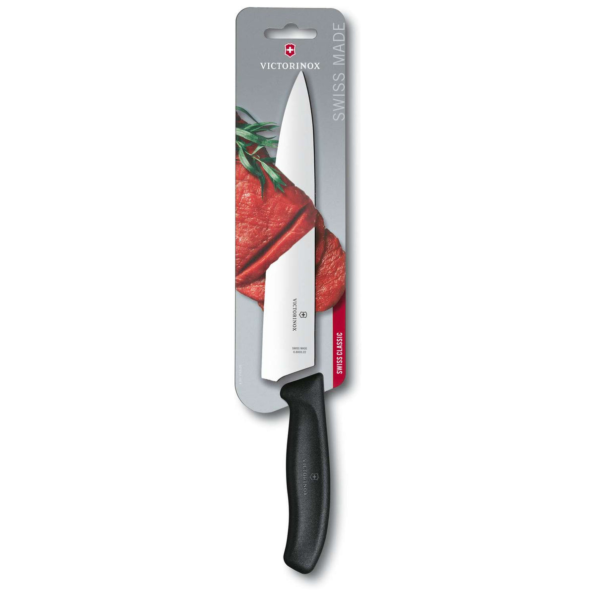 Victorinox Chef's Knife Black Handle 22 cm Swiss Classic 6.8003.22B