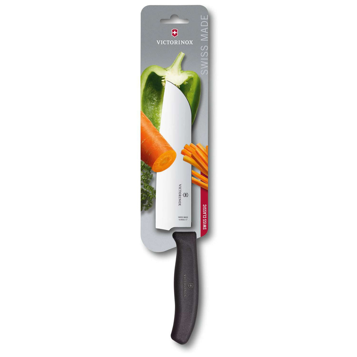 Victorinox Santoku Knife Black Handle 17 cm Swiss Classic 6.8503.17B