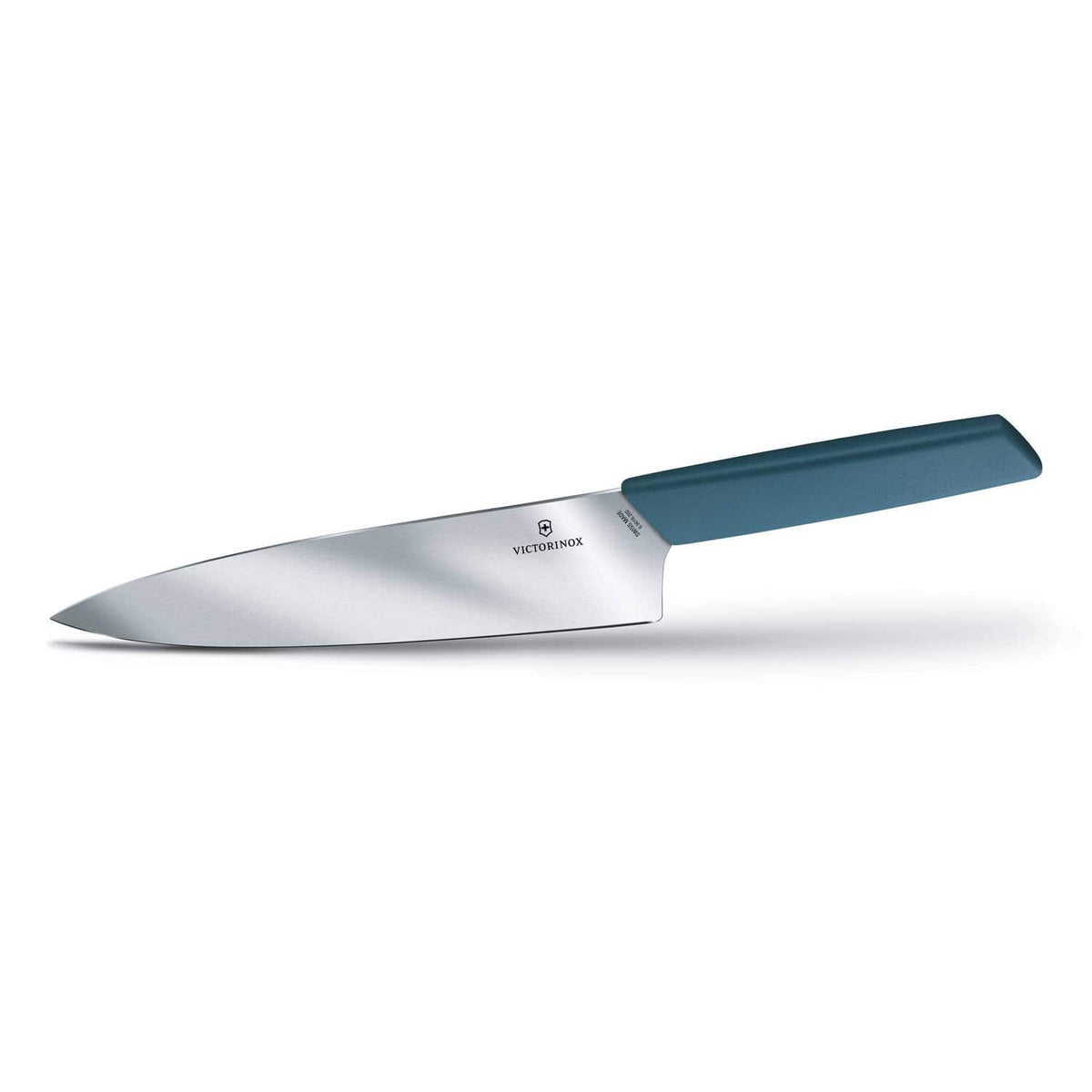 Victorinox Chef'S Knife 20 cm Extra Wide Blade Blue Handle Swiss Modern