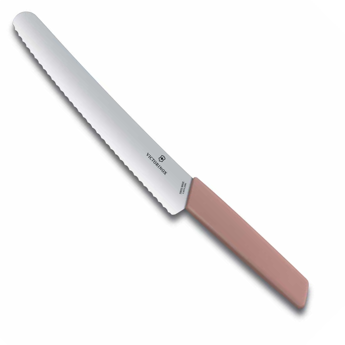 Victorinox Μαχαίρι ψωμιού-ζαχαροπλαστικής 22 εκατ.οδοντωτό, ροζ λαβή Swiss Modern
