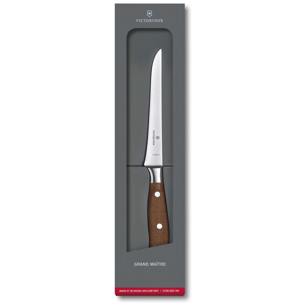 Victorinox Boning Knife 15 cm Wooden Handle Gift Box Grand Maitre 7.7300.15G