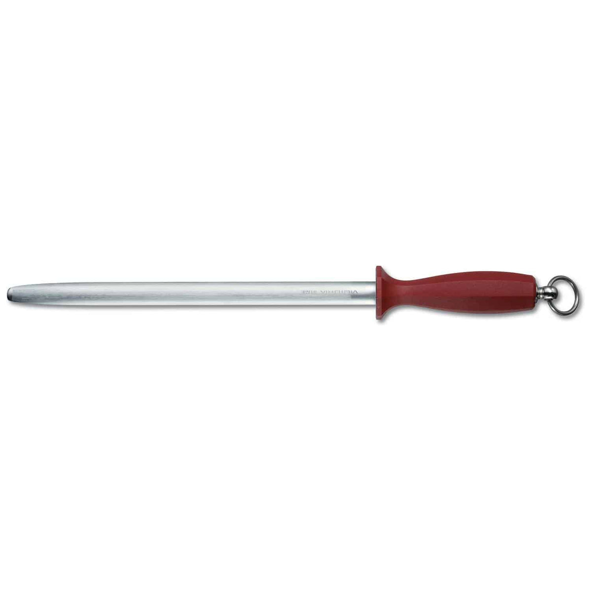 Victorinox Sharpening Steel 30 cm Oval, Fine Grit, Extra Hard, Red Handle 7.8623