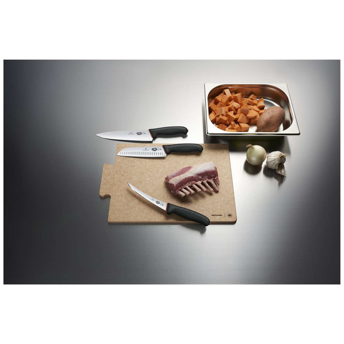 Victorinox Curved Boning Knife Narrow Blade 15 cm Dual Grip Handle 5.6603.15D