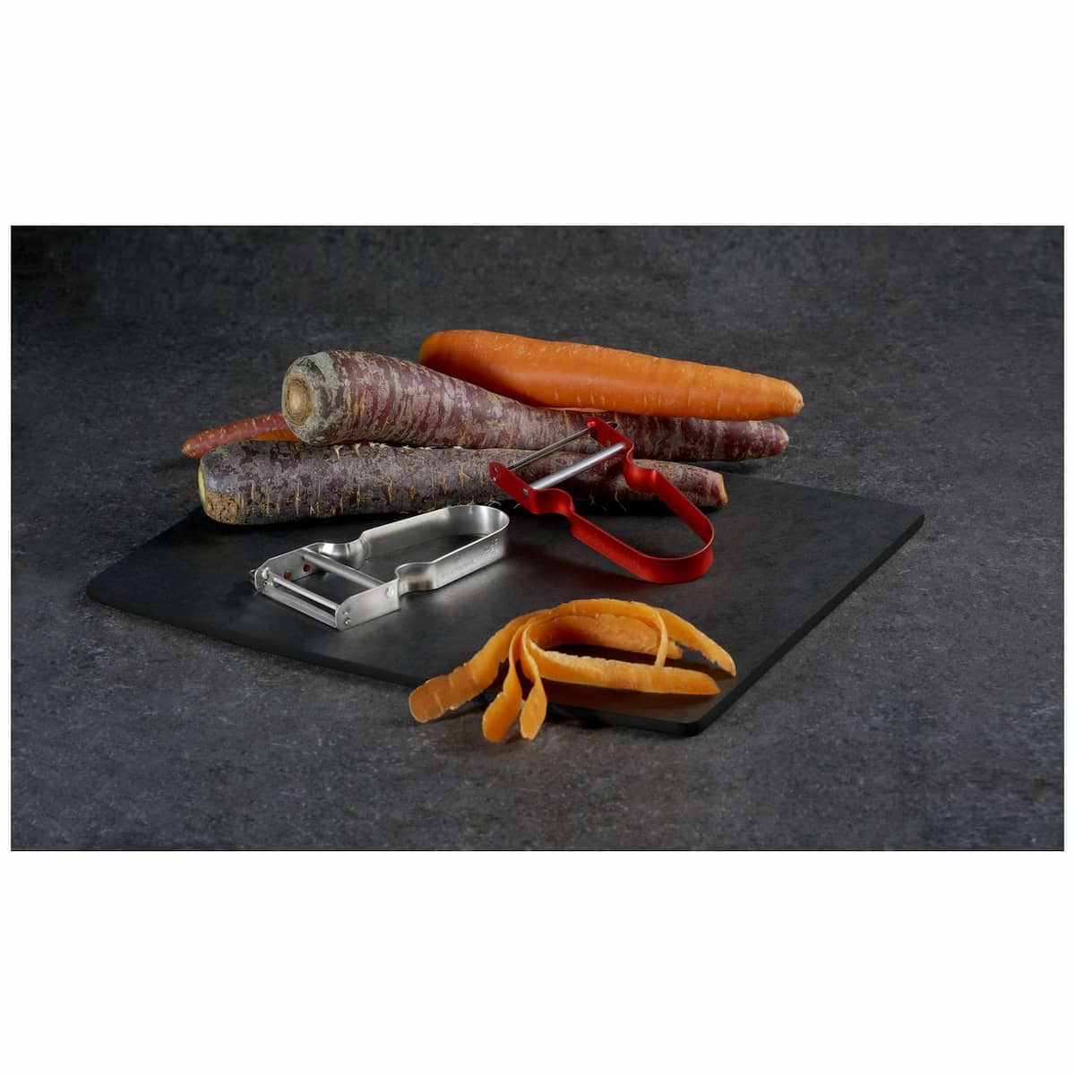 Victorinox Stainless Steel Peeler Horseshoe Red With Metallic Handle 6.0900.1