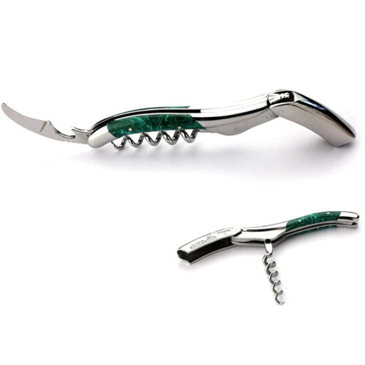 Laguiole en aubrac Handcrafted Corkscrew Genuine Malachite Handle Laguiole en Aubrac SOM99PMI