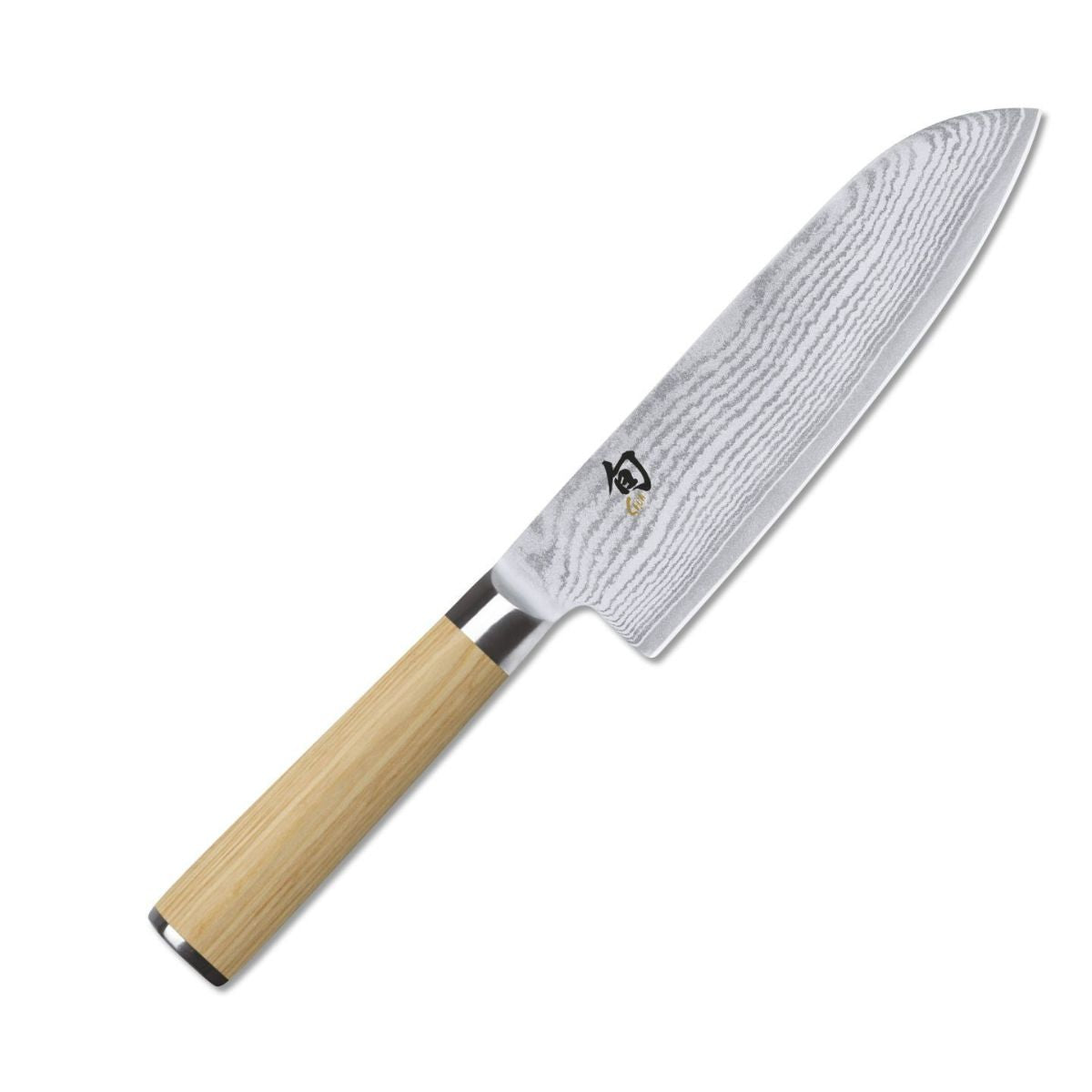 KAI Damascus Santoku Knife 18 cm Shun Classic White DM-0702W