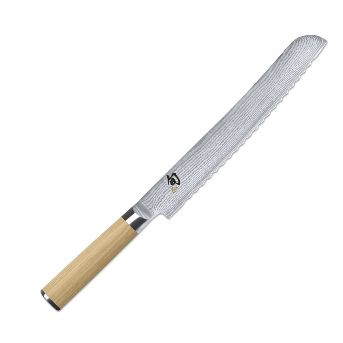KAI Damascus Bread Knife 23 cm Shun Classic White DM-0705W