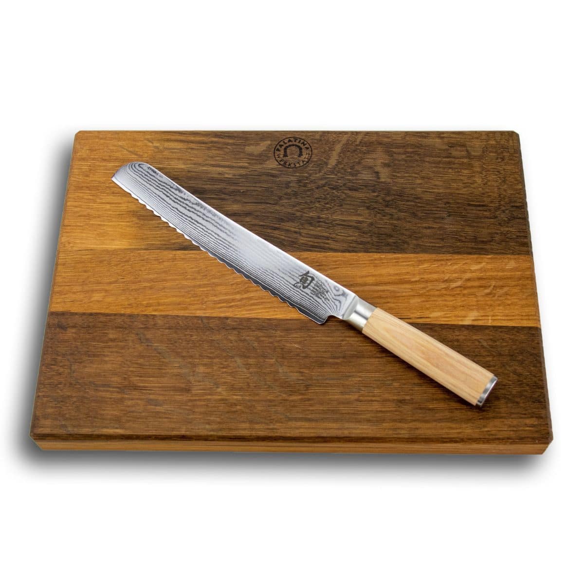 KAI Damascus Bread Knife 23 cm Shun Classic White DM-0705W