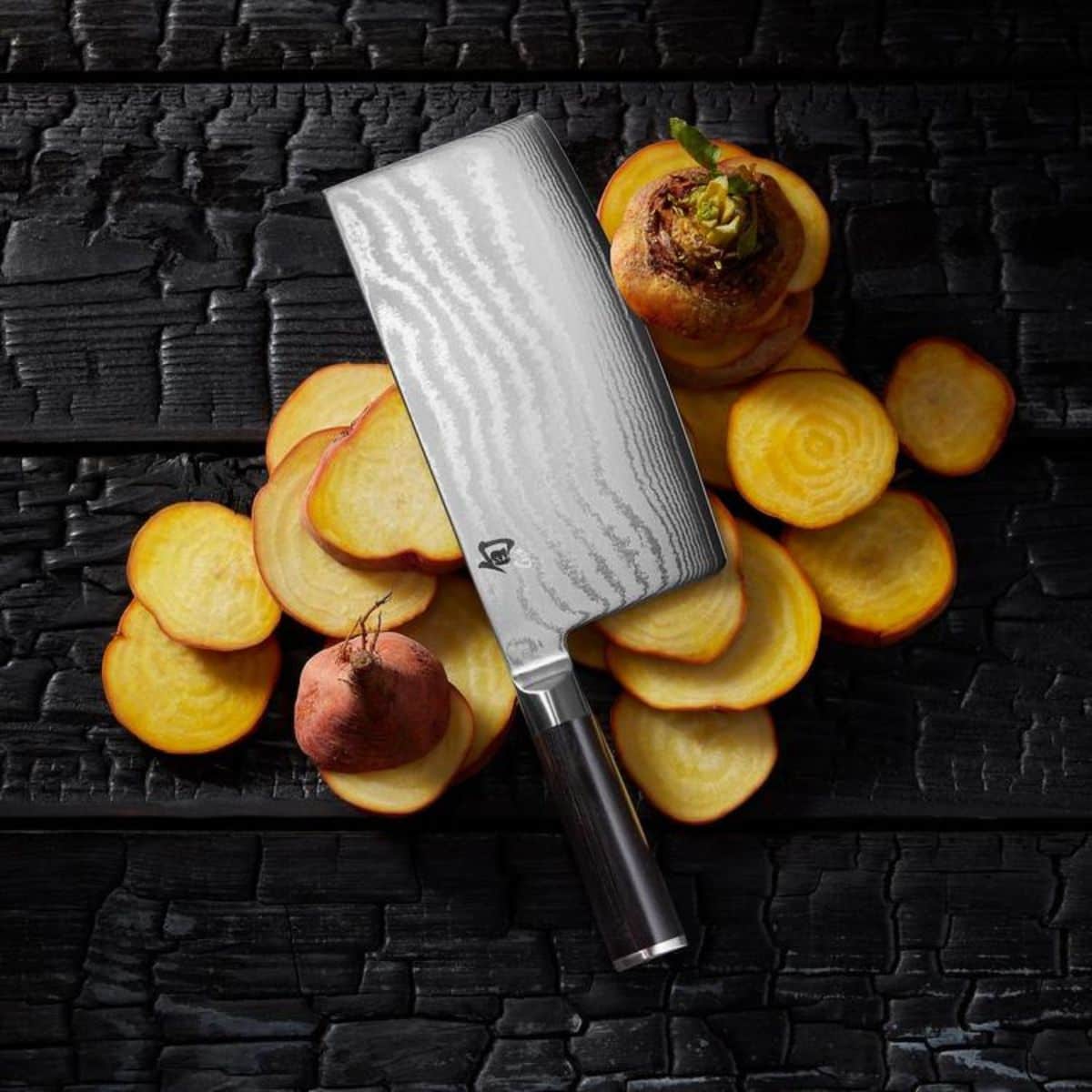 KAI Damascus Chinese Chef's Knife 18 cm Shun DM-0712