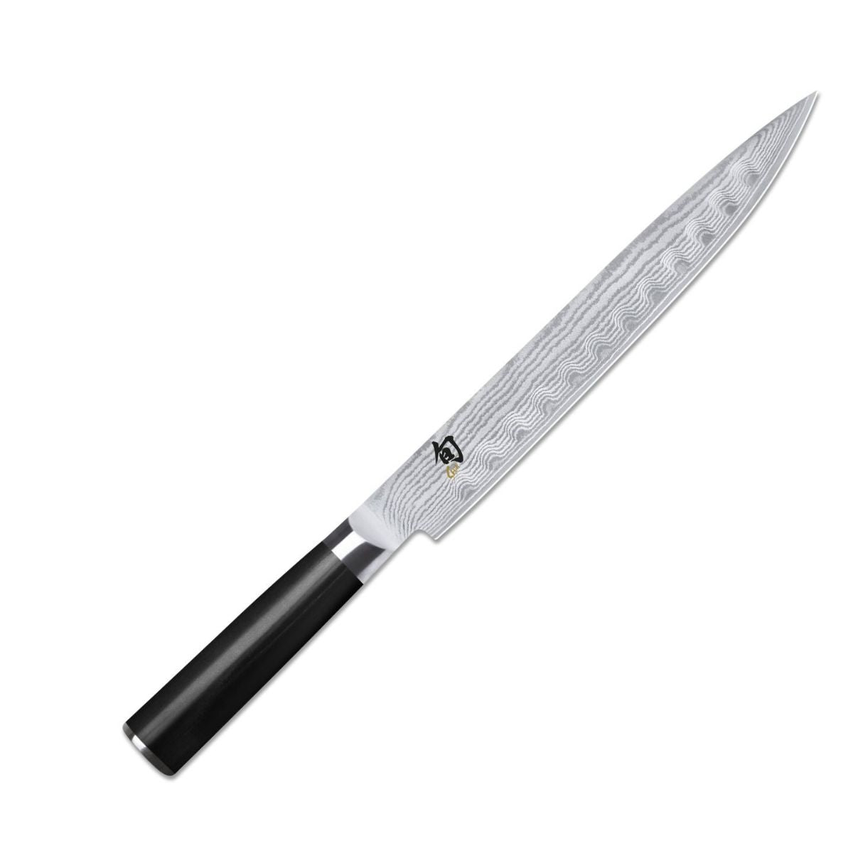 KAI Hollow Edge Damascus Carving Knife 23 cm Shun DM-0720