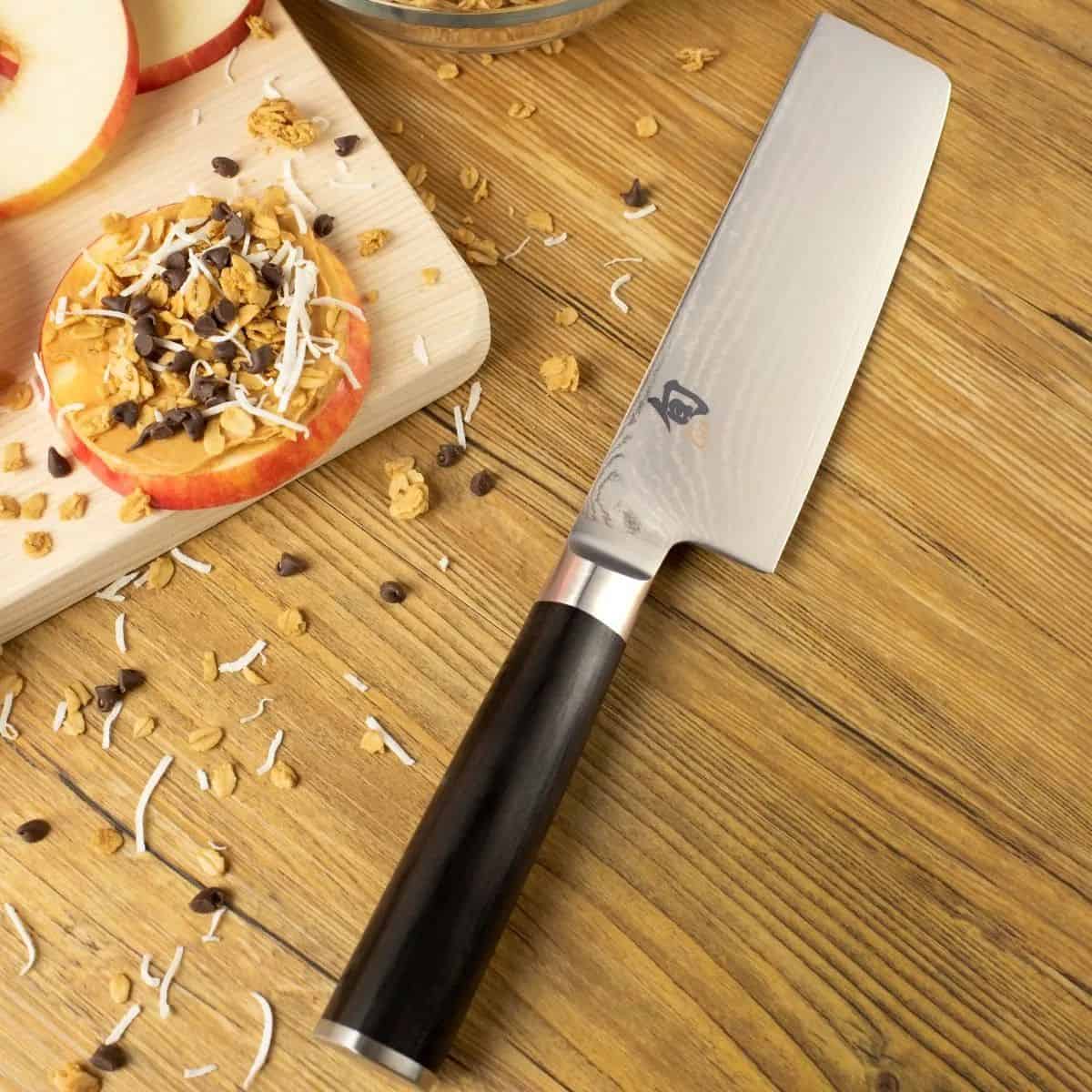 KAI Damascus Nakiri Knife 16.5 cm Shun DM-0728