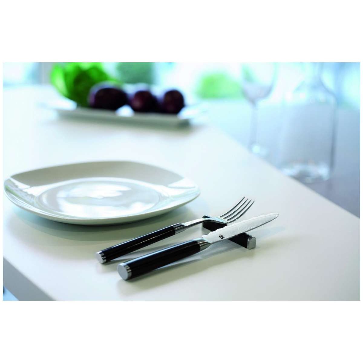KAI Knife And Fork With Stand 2 Pcs Set Shun Classic DM-0908