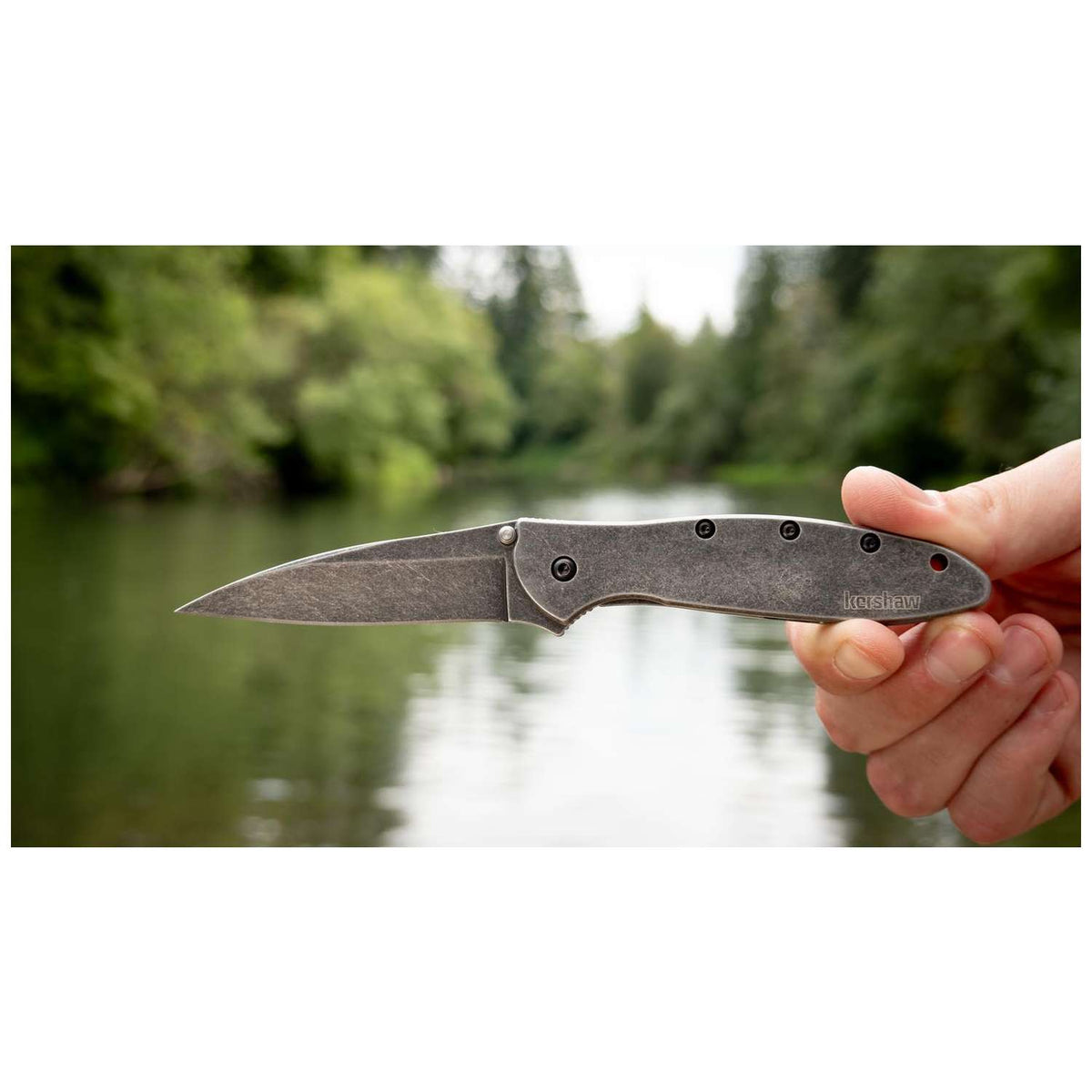 Kershaw Leek BlackWash Pocket Knife 8 cm Blackwash Handle 85 gr 1660BLKW