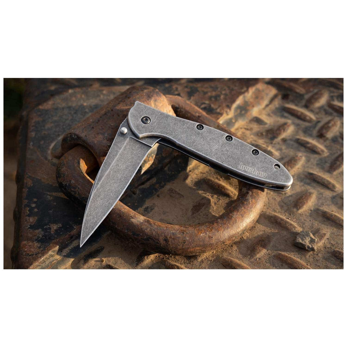 Kershaw Leek BlackWash Pocket Knife 8 cm Blackwash Handle 85 gr 1660BLKW